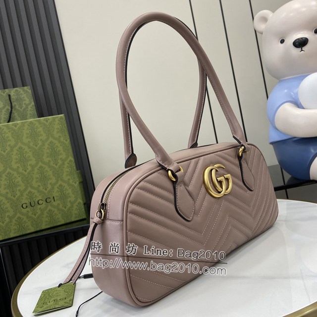 Gucci專櫃古馳最新款MARMONT中號手提包頂柄包 jh2268型號：795218